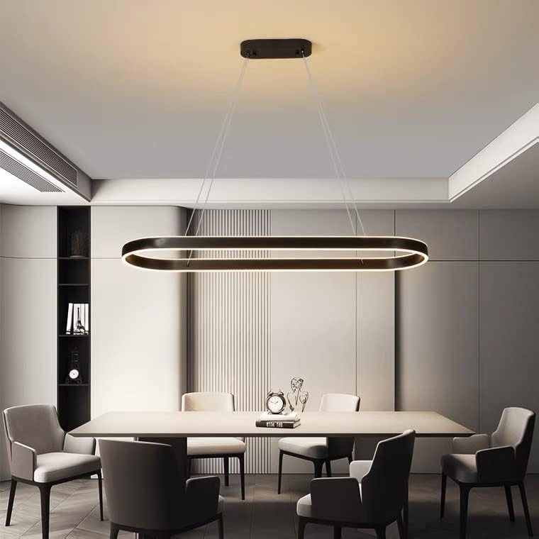 LED осветително тяло KING Black 1 сегмент овал еквивалент 400W с дистанционно