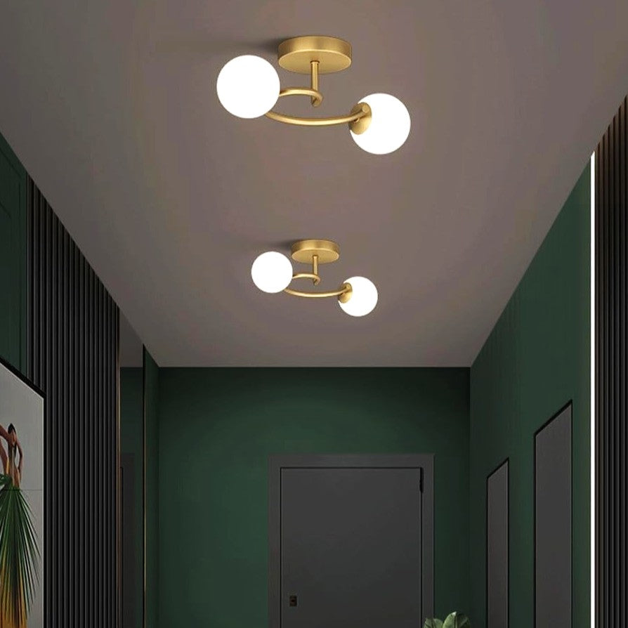 Осветително тяло Abajur 2xE27 Gold Elegance