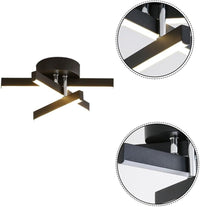 LED аплик LINNES STAR BLACK Еквивалент 200W