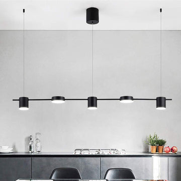 Линеен висящ LED осветително тяло Black еквивалент 400W 2369/5BK