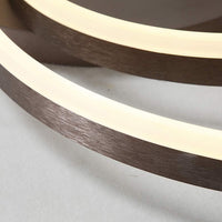 Lustra Led 160W Brown 2 Rings Telecomanda Ceiling Light