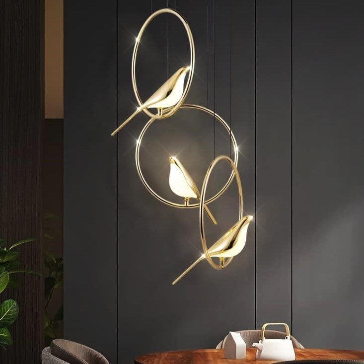 Пендел LED Luxury Golden Swallow
