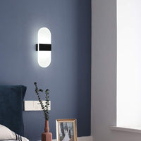LED аплик за стена 12W SUBLIME OVAL BLACK