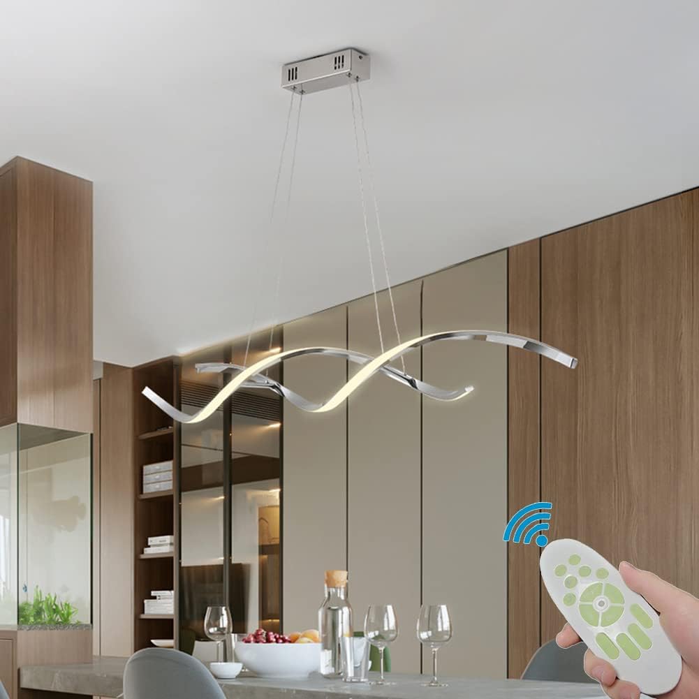 LED осветително тяло 120W висящо LINNEA Chrome с дистанционно