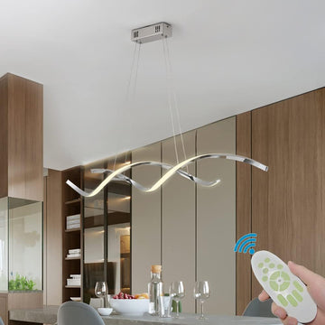 LED осветително тяло 120W висящо LINNEA Chrome с дистанционно