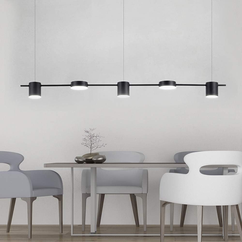 Линеен висящ LED осветително тяло Black еквивалент 400W 2369/5BK