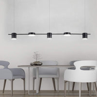 Линеен висящ LED осветително тяло Black еквивалент 400W 2369/5BK