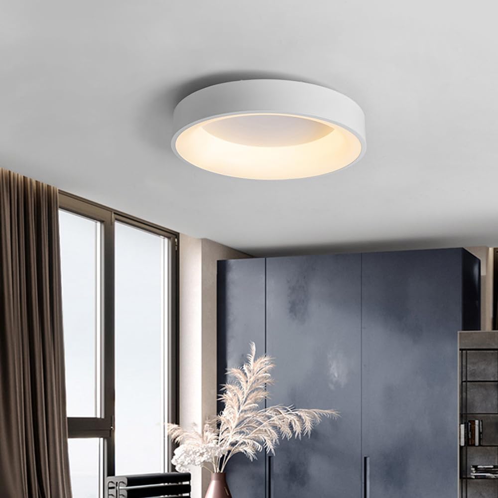 LED плафониера BELLA White, 3 вида светлина от бутон Еквивалент 400W