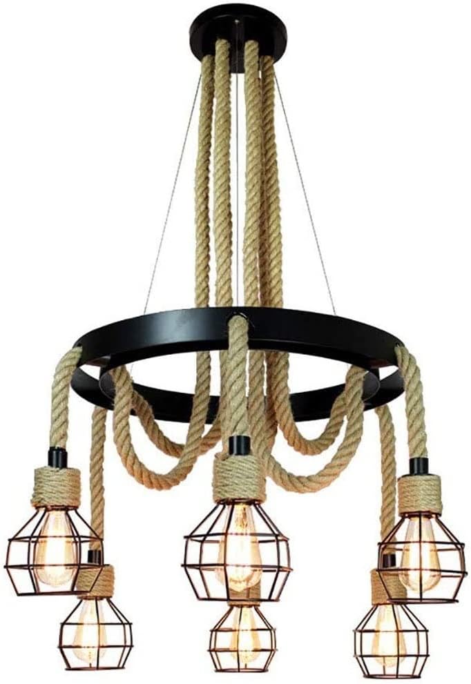 Осветително тяло Retro Design Circle 6xE27