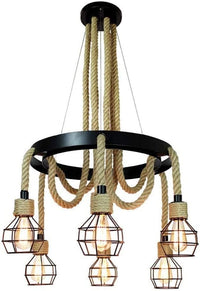 Осветително тяло Retro Design Circle 6xE27