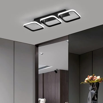 LED осветително тяло 60W ENZO SQUARE BLACK еквивалент 300W