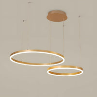 Lustra LED WONDERLAND Gold 2 Segmente Mobile Echivalent 500W Telecomanda AURIE / SUSPENDATE / 60CM Lighting Fixtures