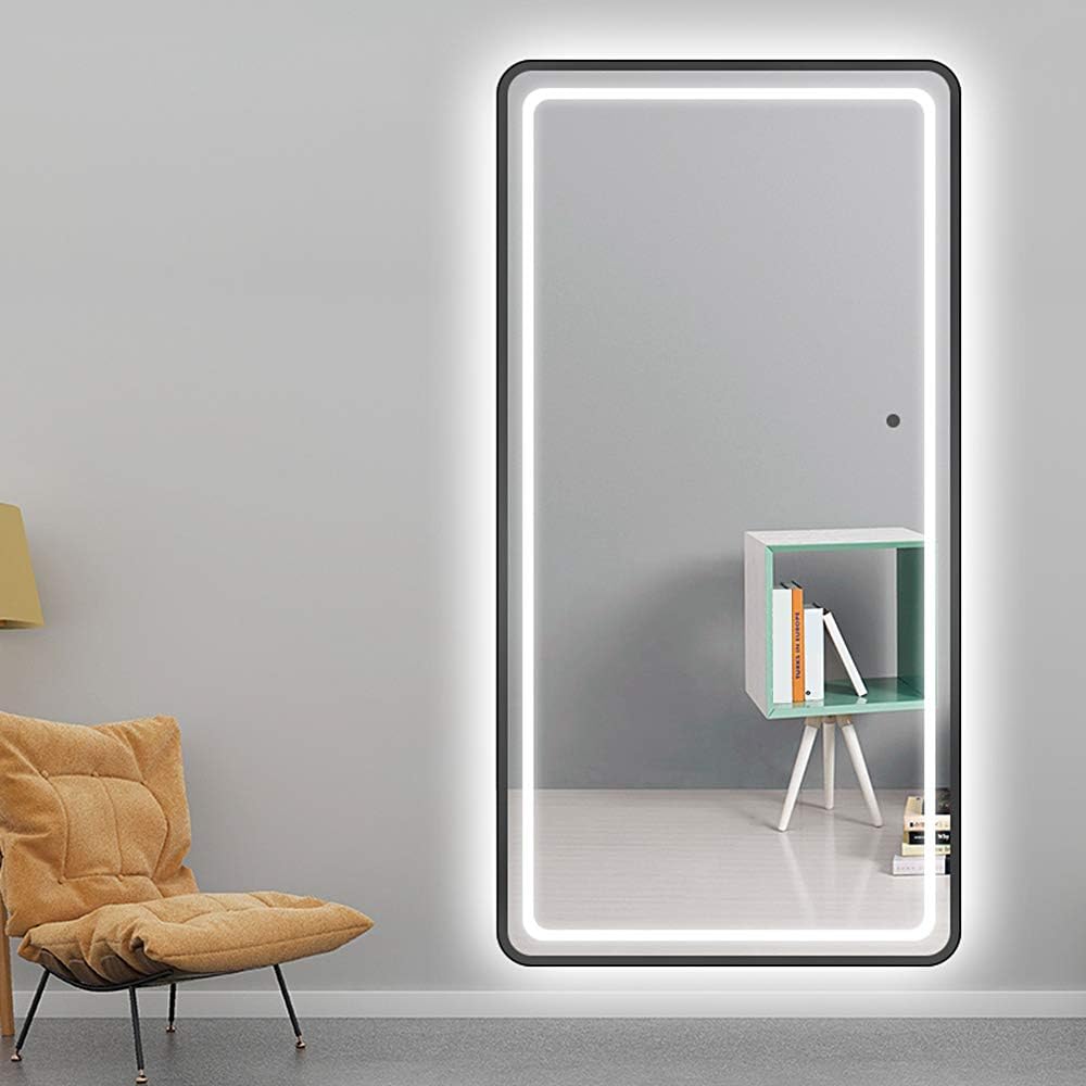 LED огледало 45x140cm черна рамка с функция Touch M1181S