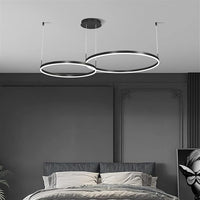Lustra LED WONDERLAND Black 2 Segmente Mobile Echivalent 500W Telecomanda NEAGRA / SUSPENDATE / 60CM Lighting Fixtures