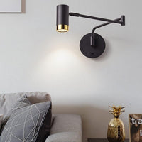 LED аплик AVANI, регулируем, черен+златист