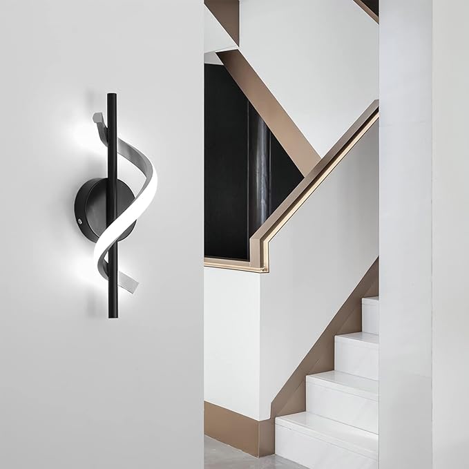 LED аплик ROKO 10W черна Еквивалент 120W
