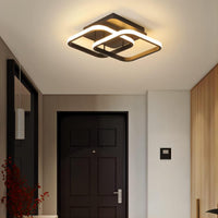LED осветително тяло 32W Double Square черен еквивалент 200W