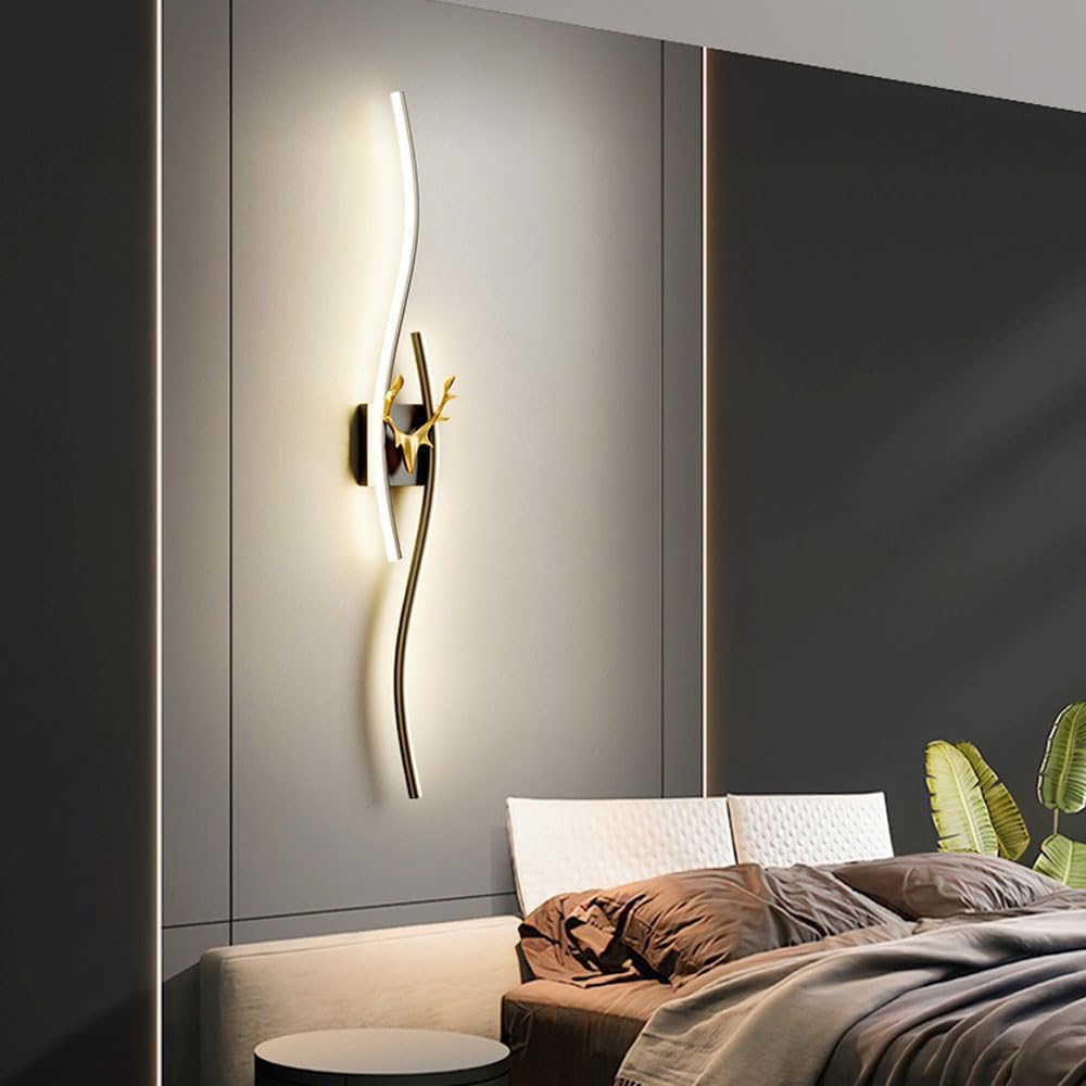 LED аплик за стена ZYBO Черен 60 cm