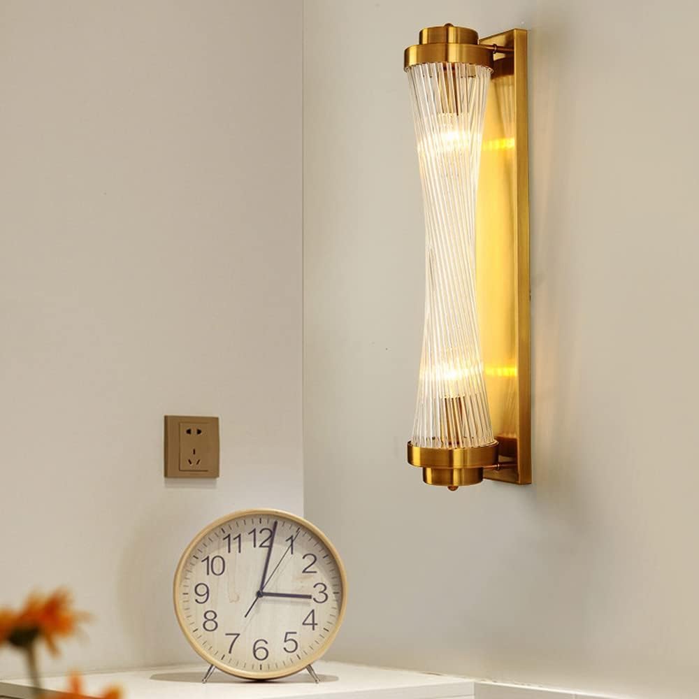 Аплик за стена Luxury Glass Gold, регулируем