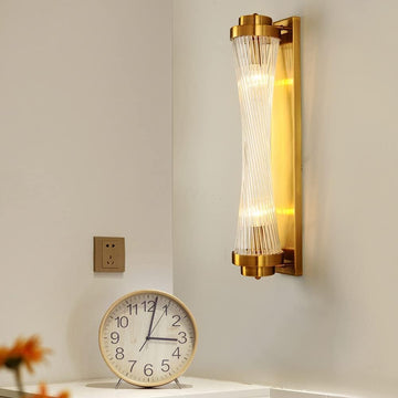 Аплик за стена Luxury Glass Gold, регулируем