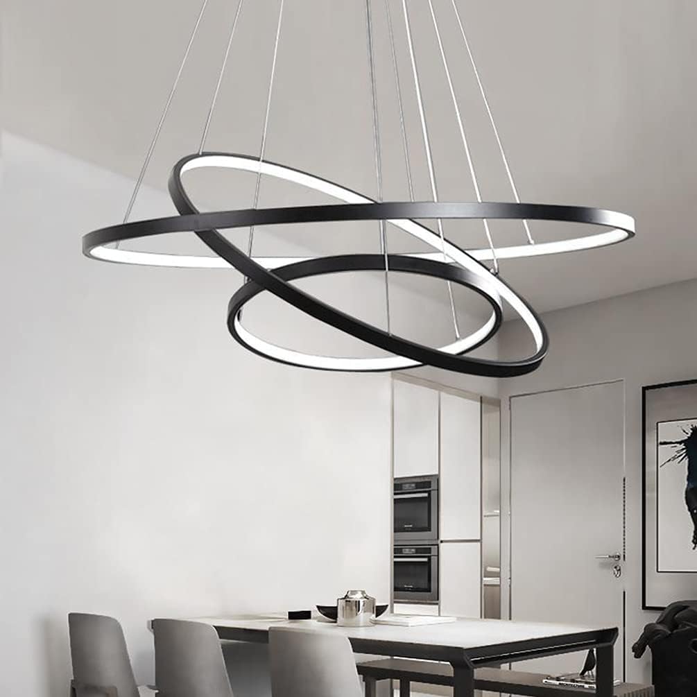 LED осветително тяло WONDER Black 3 Segmente еквивалент 600W с дистанционно