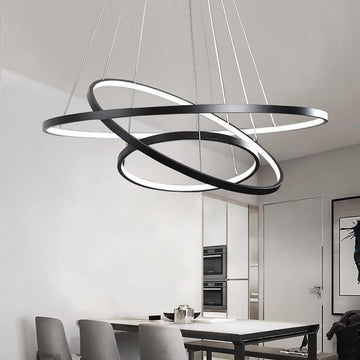 LED осветително тяло WONDER Black 3 Segmente еквивалент 600W с дистанционно