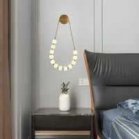 Aplica LED Gold Globe Necklace 3 lumini AURIE / ABAJUR / APLICA PERETE Wall Light Fixtures