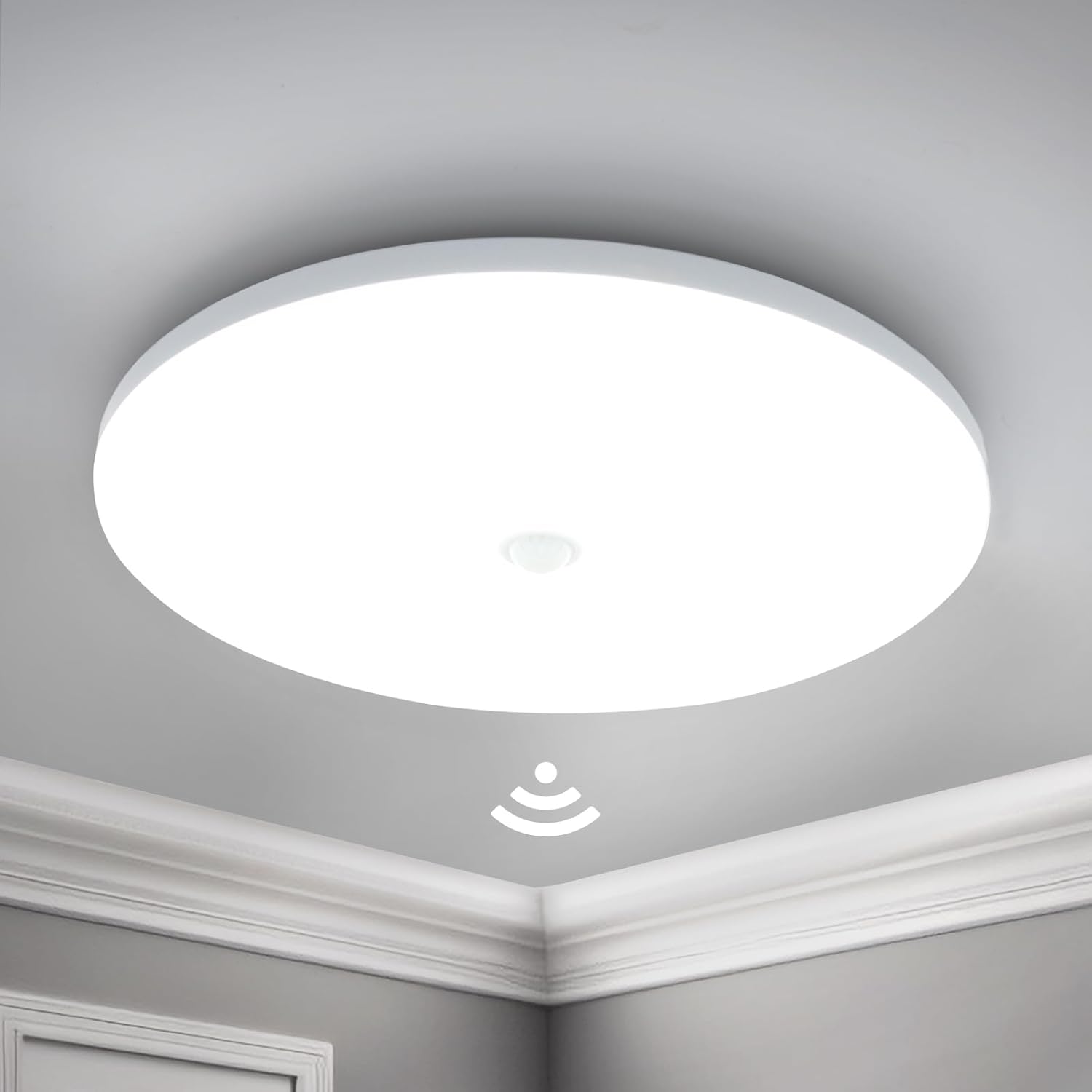 Plafoniera Led 18W Senzor Miscare Echivalent 180W Frameless Led Ceiling Light With Sensor