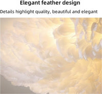 Лампадар Luxury Feather GOLD 160cm