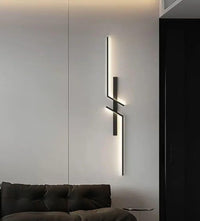 LED аплик Modern Lines Black 80cm еквивалент 150W