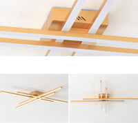 LED осветително тяло 4 Modern LINES Gold еквивалент 400W с дистанционно