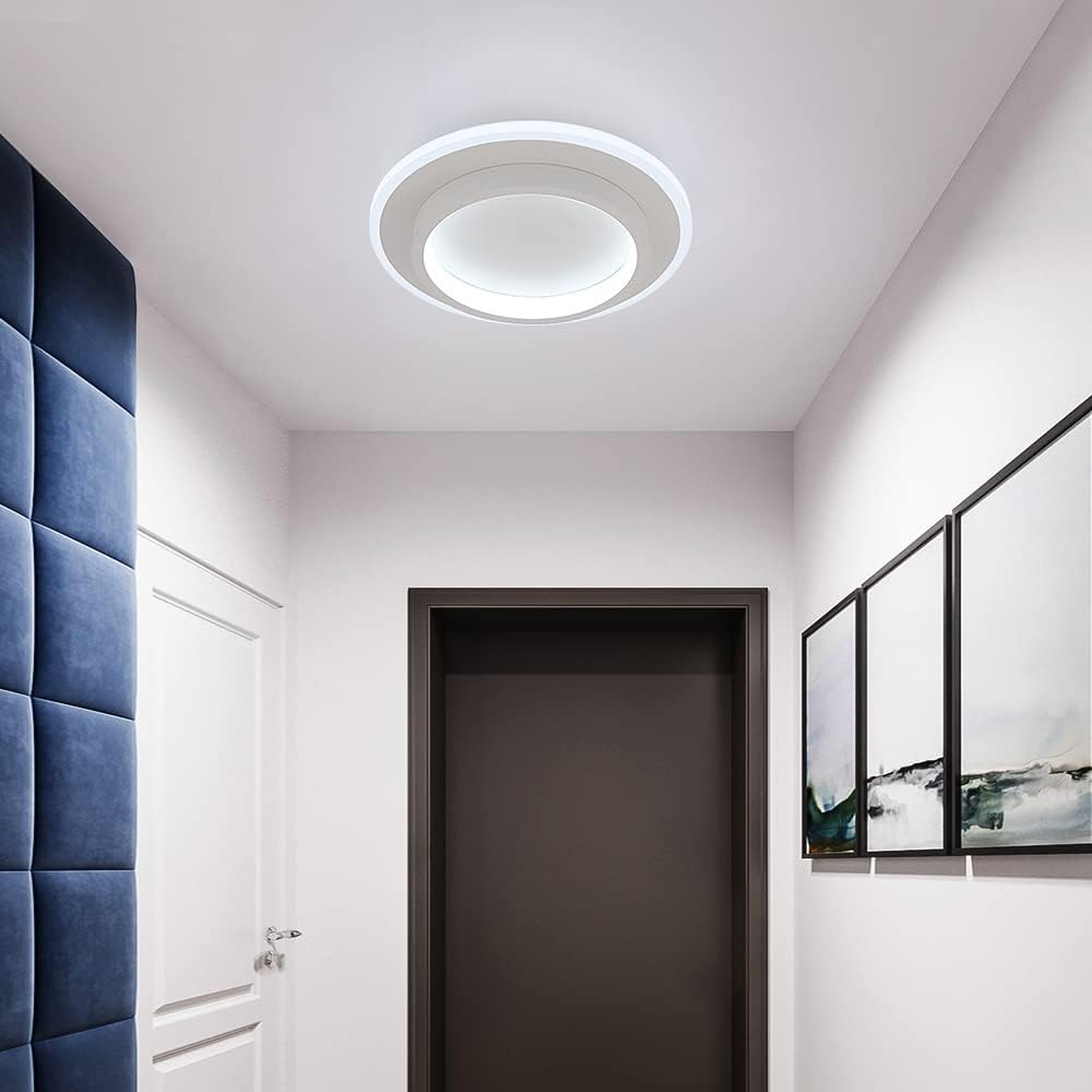 LED осветително тяло LOKI ROUND Бяло Еквивалент 200W