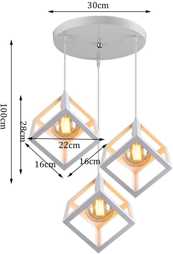 Lustra Fedra Cub Alb Vintage Suport Rotund Lighting Fixtures
