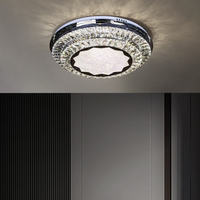 Осветително тяло LED Cristal Silver Halo Еквивалент 600W Дистанционно