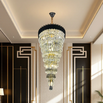 Кристален полилей 160CM Black Extravaganza 25xE14