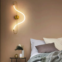 Aplica Led 16W Nordic Style Light Tube 9209 Gold Wall Fixtures