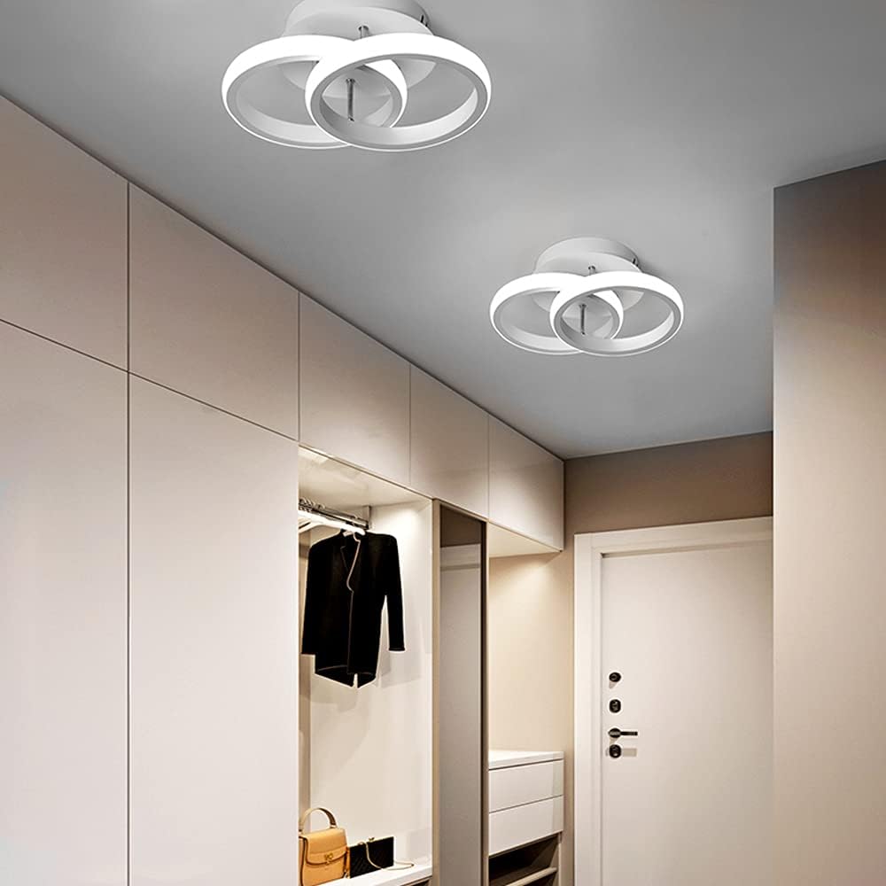 LED осветително тяло 28W Double RING бял Еквивалент 150W