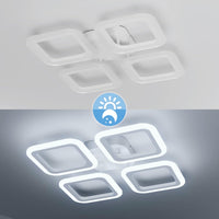 LED осветително тяло 4 SQUARES Бяло Еквивалент 250W Дистанционно
