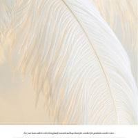 Луксозна настолна лампа Luxury Peacock White 3xE14
