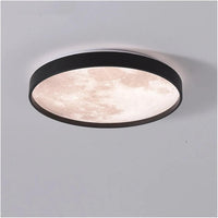 LED Плафон Mini MOON Черен 40CM – Еквивалент 200W