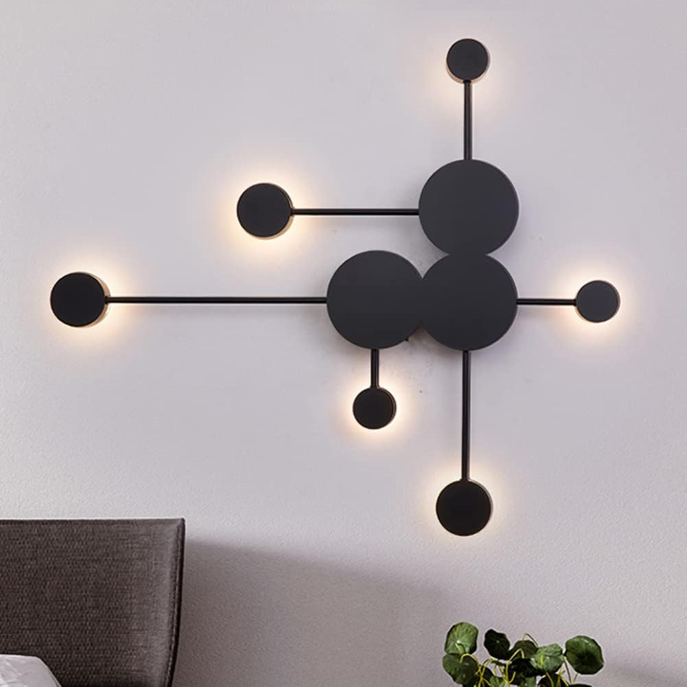 LED аплик Modern Style-6 черен еквивалент 200W