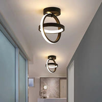 LED осветително тяло INFINITY RINGS Black Еквивалент 200W