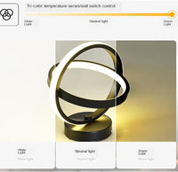 LED осветително тяло INFINITY RINGS Black Еквивалент 200W