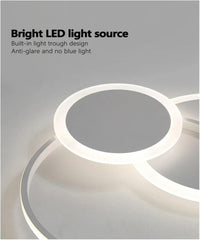 LED осветително тяло ARAGORN Rings Бял Еквивалент 500W Дистанционно