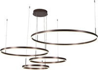 LED осветително тяло 204W WONDERLAND BROWN 4 подвижни сегмента с дистанционно