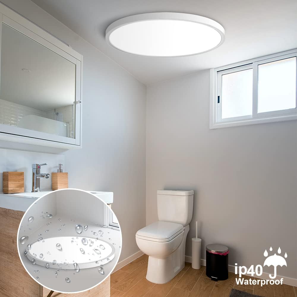 LED плафон за баня 32W 40cm IP40 3 вида светлина еквивалент 280W