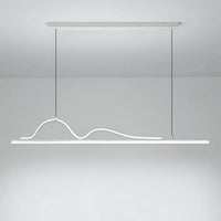 LED осветително тяло Snake, висящо, бяло, еквивалент 400W, с дистанционно
