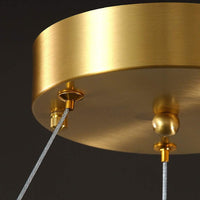 LED осветително тяло тип пендел QUEEN Gold кристал
