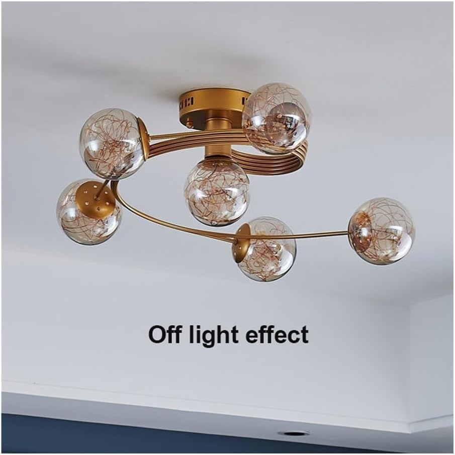 LED осветително тяло Sparkle абажур прозрачен G3396-6 еквивалент 300W