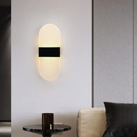 LED аплик за стена 12W SUBLIME OVAL BLACK